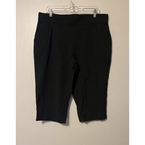Columbia Women's Capri Pants XL Black Nylon Stretch Pockets Activewear